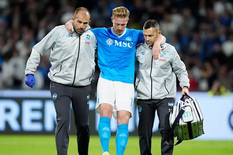 مخاوف في نابولي بسبب إصابة دي بروين